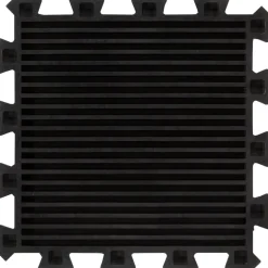vidaXL Rubbertegels 9 st 16 mm 30x30 cm zwart