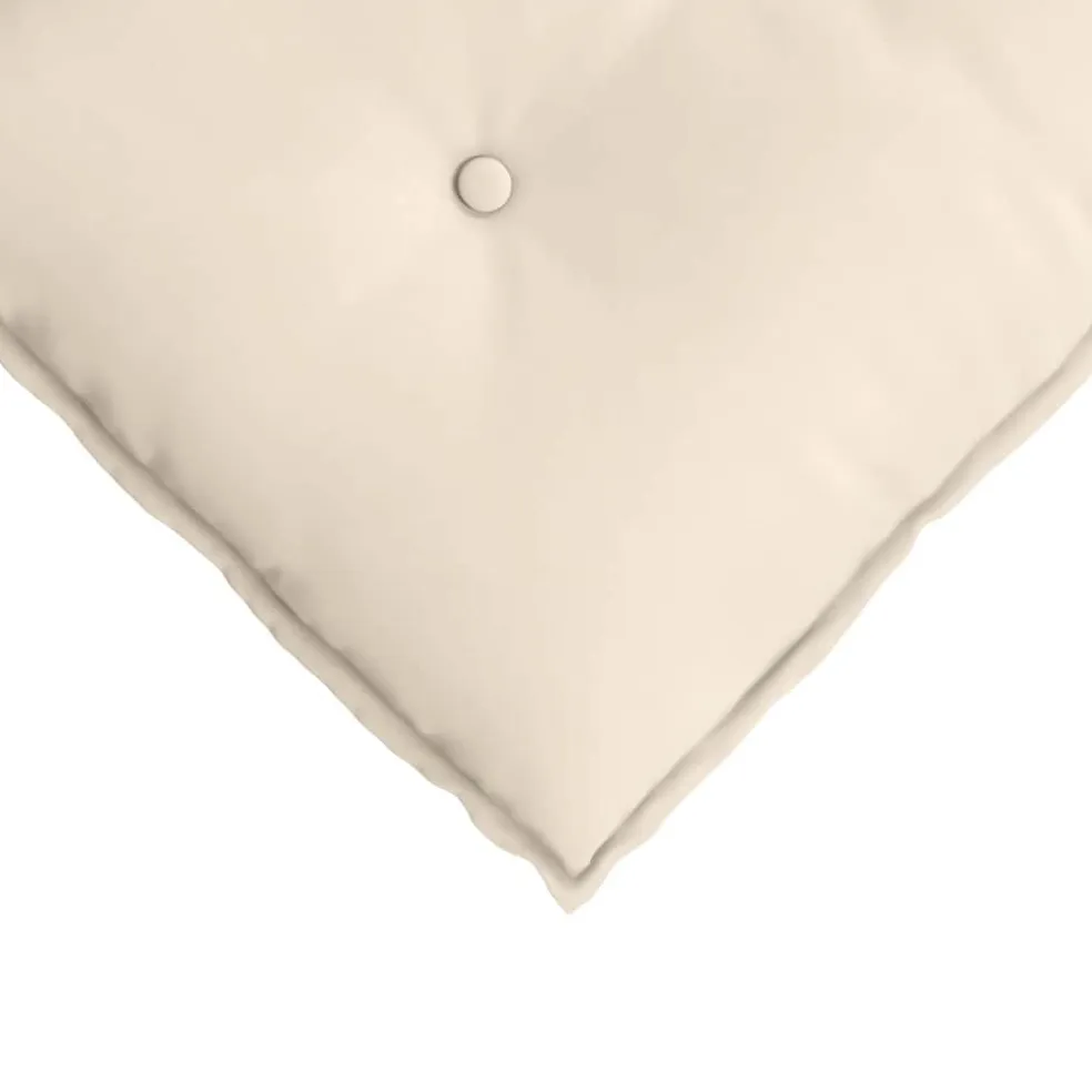 vidaXL Rugkussen Beige 50 x 45 cm Microvezel Stof