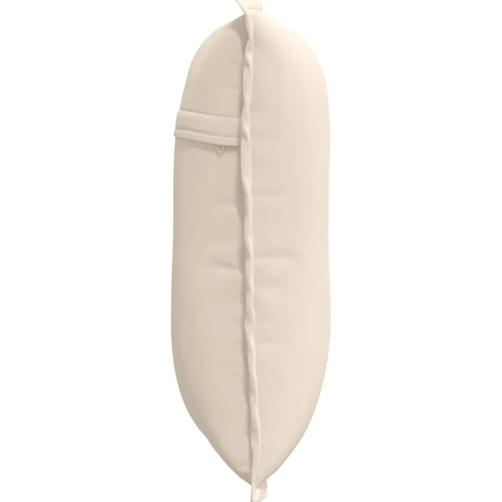 vidaXL Rugkussen Beige 50 x 45 cm Microvezel Stof