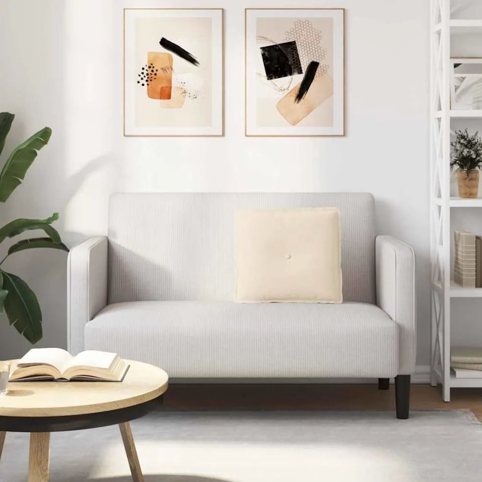 vidaXL Rugkussen Beige 50 x 45 cm Microvezel Stof