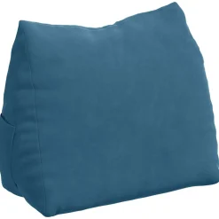 vidaXL Rugkussen Blauw 45 x 20 x 35 cm Cordstof