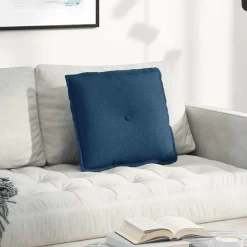 vidaXL Rugkussen Blauw 50 x 19 x 45 cm Stof