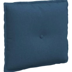 vidaXL Rugkussen Blauw 50 x 19 x 45 cm Stof