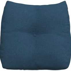 vidaXL Rugkussen Blauw 45 x 24 x 50 cm Stof