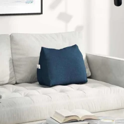 vidaXL Rugkussen Blauw 45 x 20 x 35 cm Stof