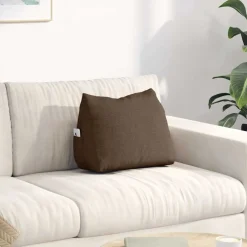 vidaXL Rugkussen Bruin 45 x 20 x 35 cm Stof