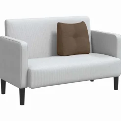vidaXL Rugkussen Bruin 45 x 24 x 50 cm Stof