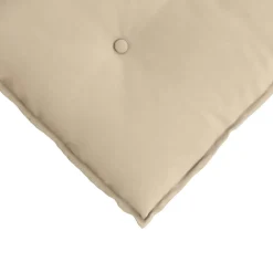 vidaXL Rugkussen Crèmekleurig 50 x 45 cm Microvezel Stof