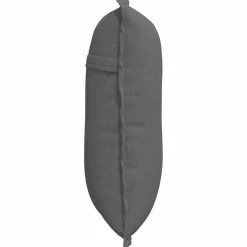 vidaXL Rugkussen Donkergrijs 50 x 19 x 45 cm Stof