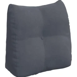 vidaXL Rugkussen Donkergrijs 45 x 24 x 50 cm Fluweel