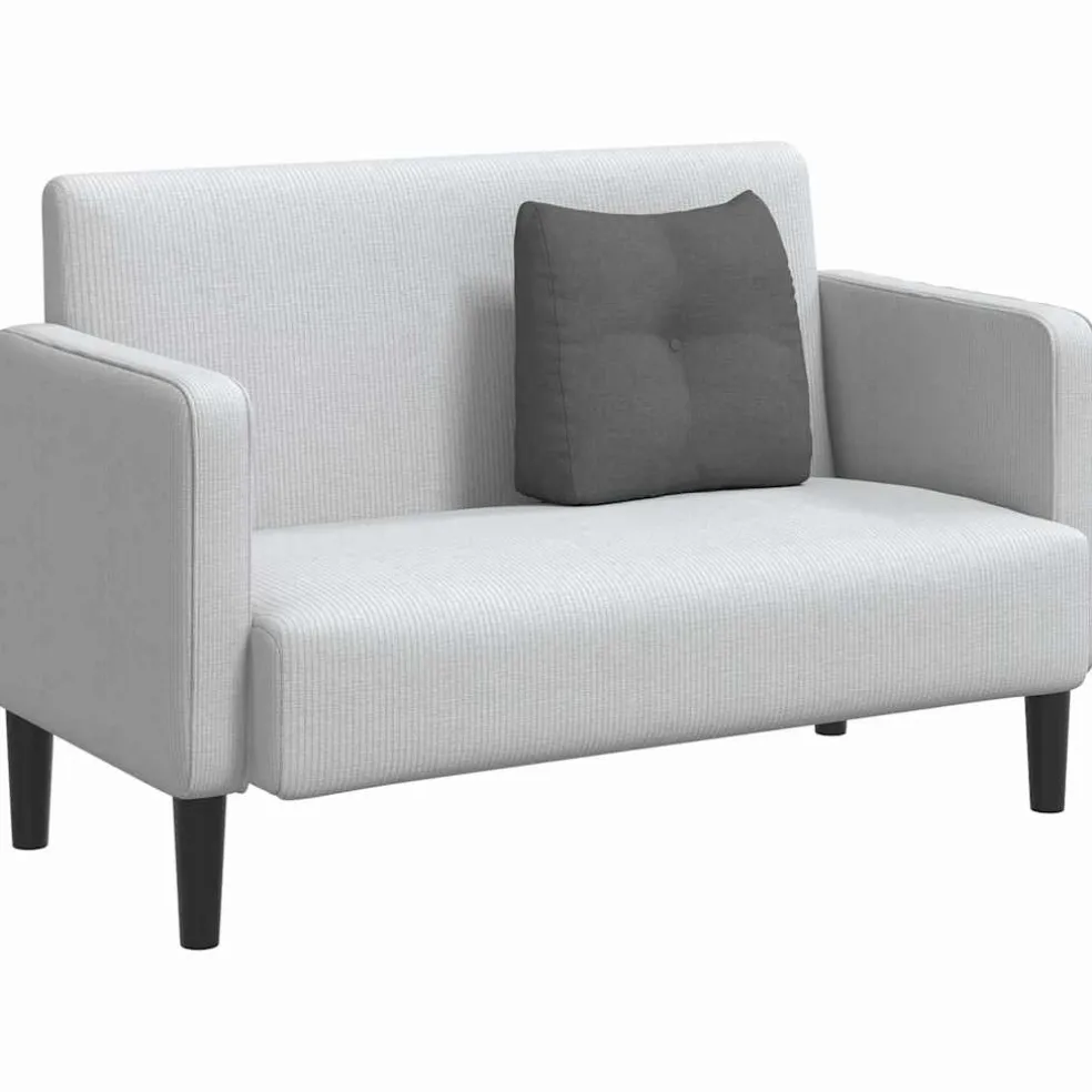 vidaXL Rugkussen Donkergrijs 45 x 24 x 50 cm Stof