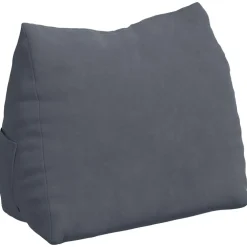 vidaXL Rugkussen Donkergrijs 45 x 20 x 35 cm Cordstof