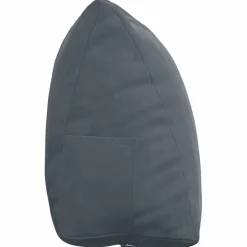 vidaXL Rugkussen Donkergrijs 45 x 20 x 35 cm Cordstof