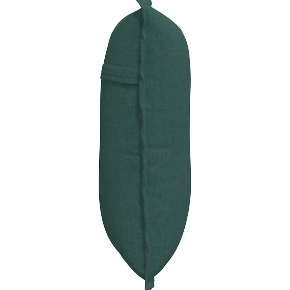 vidaXL Rugkussen Donkergroen 50 x 19 x 45 cm Stof