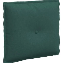 vidaXL Rugkussen Donkergroen 50 x 19 x 45 cm Stof