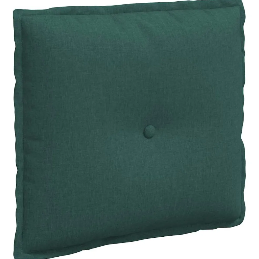 vidaXL Rugkussen Donkergroen 50 x 19 x 45 cm Stof