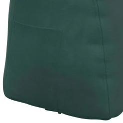 vidaXL Rugkussen Donkergroen 45 x 24 x 50 cm Fluweel