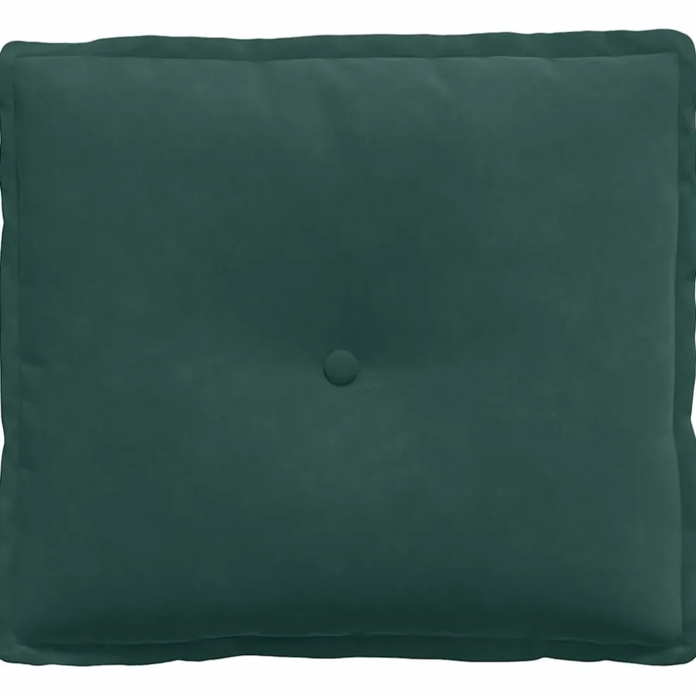 vidaXL Rugkussen Donkergroen 50 x 45 cm Katoen Stof