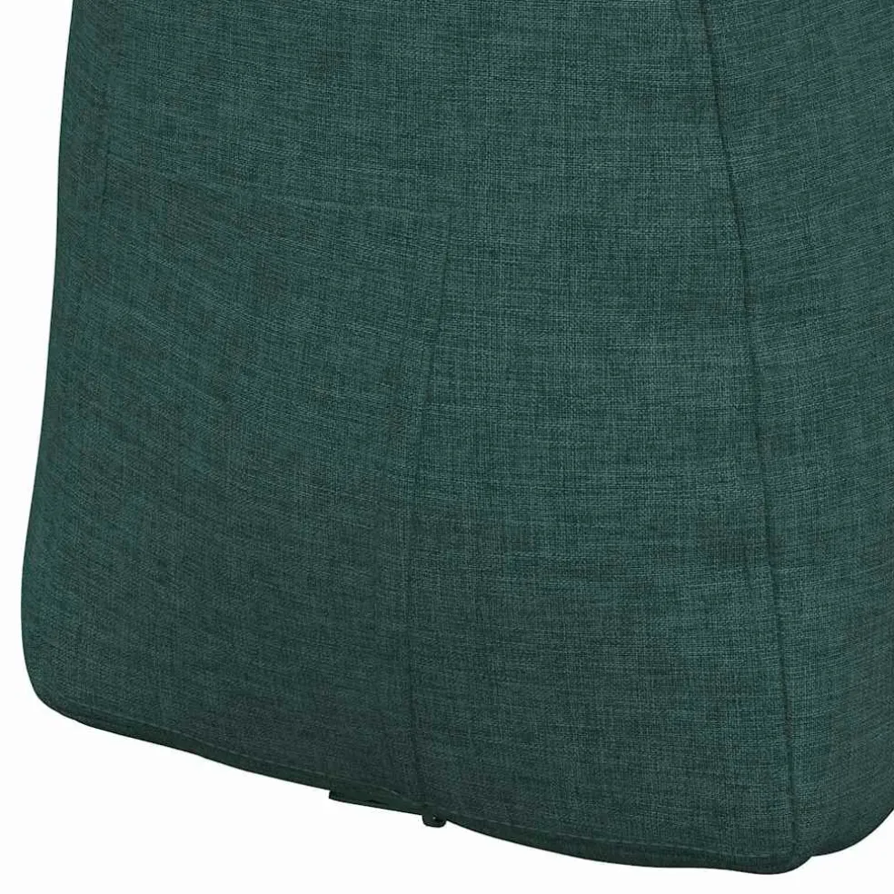 vidaXL Rugkussen Donkergroen 45 x 24 x 50 cm Stof