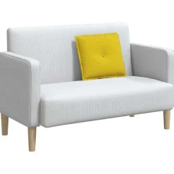 vidaXL Rugkussen Geel 50 x 45 cm Katoen Stof