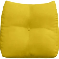 vidaXL Rugkussen Geel 45 x 24 x 50 cm Fluweel