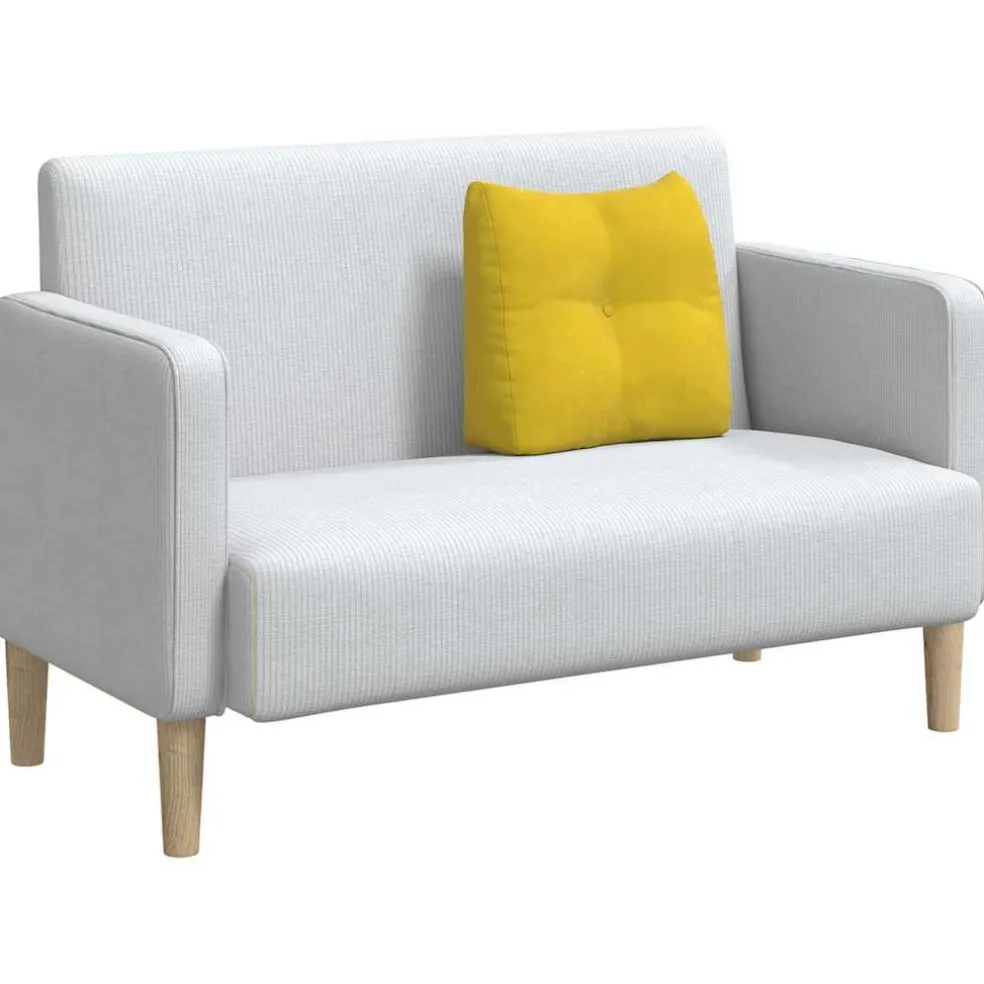 vidaXL Rugkussen Geel 45 x 24 x 50 cm Fluweel