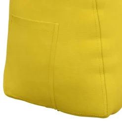vidaXL Rugkussen Geel 45 x 24 x 50 cm Fluweel