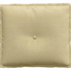 vidaXL Rugkussen Grijs groen 50 x 45 cm Katoen Stof