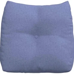 vidaXL Rugkussen Jeans Blauw 45 x 24 x 50 cm Stof
