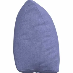 vidaXL Rugkussen Jeans Blauw 45 x 20 x 35 cm Stof