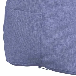 vidaXL Rugkussen Jeans Blauw 45 x 20 x 35 cm Stof