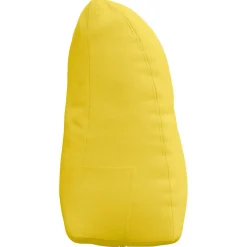 vidaXL Rugkussen Lichtgeel 45 x 24 x 50 cm Stof