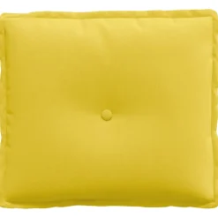 vidaXL Rugkussen Lichtgeel 50 x 19 x 45 cm Stof