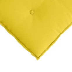 vidaXL Rugkussen Lichtgeel 50 x 19 x 45 cm Stof