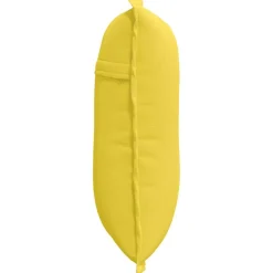 vidaXL Rugkussen Lichtgeel 50 x 19 x 45 cm Stof