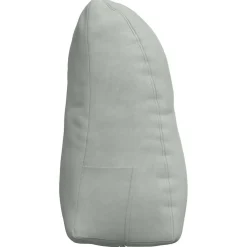 vidaXL Rugkussen Lichtgrijs 45 x 24 x 50 cm Fluweel