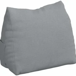 vidaXL Rugkussen Lichtgrijs 45 x 20 x 35 cm Stof