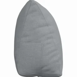 vidaXL Rugkussen Lichtgrijs 45 x 20 x 35 cm Stof