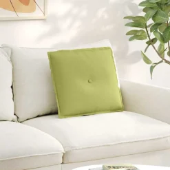 vidaXL Rugkussen Lichtgroen 50 x 19 x 45 cm Stof