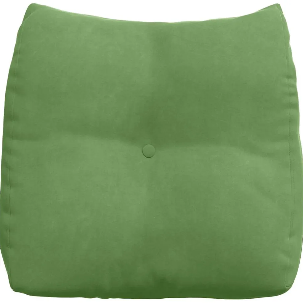 vidaXL Rugkussen Lichtgroen 45 x 24 x 50 cm Fluweel