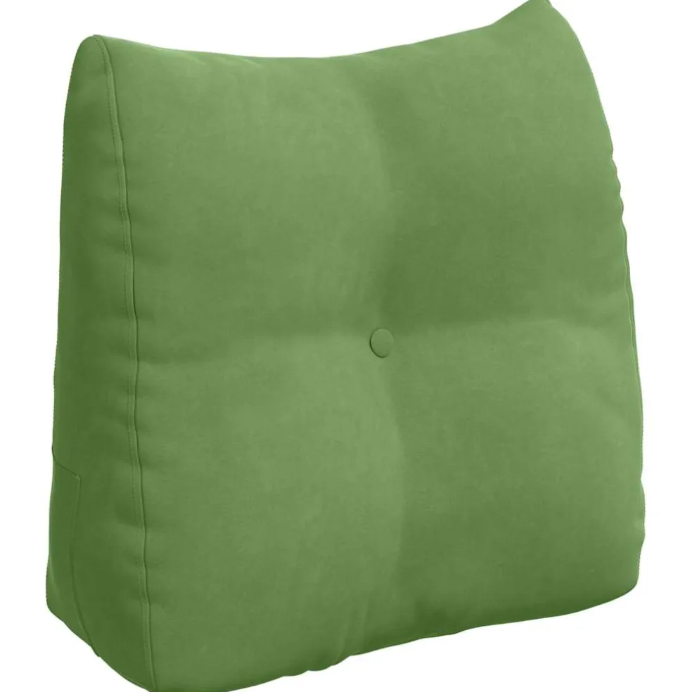 vidaXL Rugkussen Lichtgroen 45 x 24 x 50 cm Fluweel