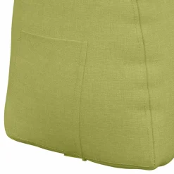 vidaXL Rugkussen Lichtgroen 45 x 24 x 50 cm Stof
