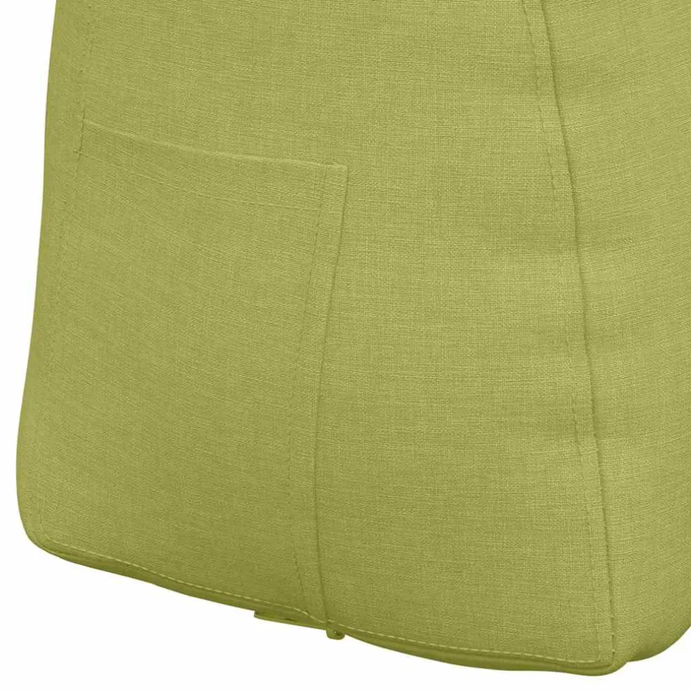 vidaXL Rugkussen Lichtgroen 45 x 24 x 50 cm Stof