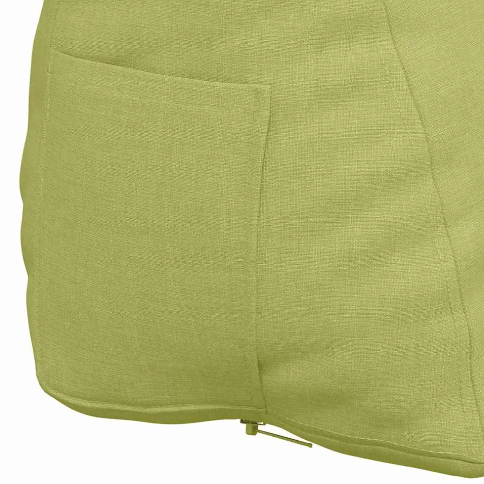 vidaXL Rugkussen Lichtgroen 45 x 20 x 35 cm Stof