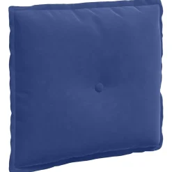 vidaXL Rugkussen Politieblauw 50 x 45 cm Katoen Stof