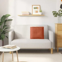 vidaXL Rugkussen Rood-oranje 50 x 45 cm Katoen Stof