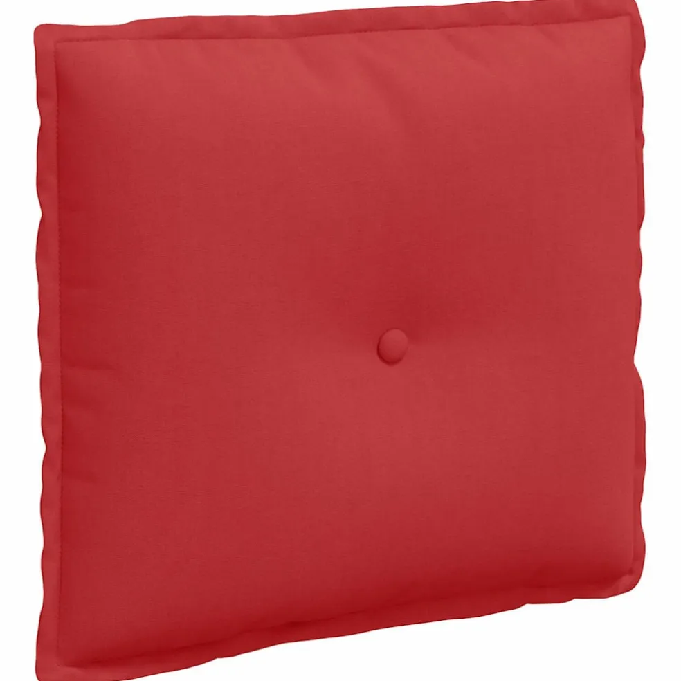 vidaXL Rugkussen Rood 50 x 19 x 45 cm Stof
