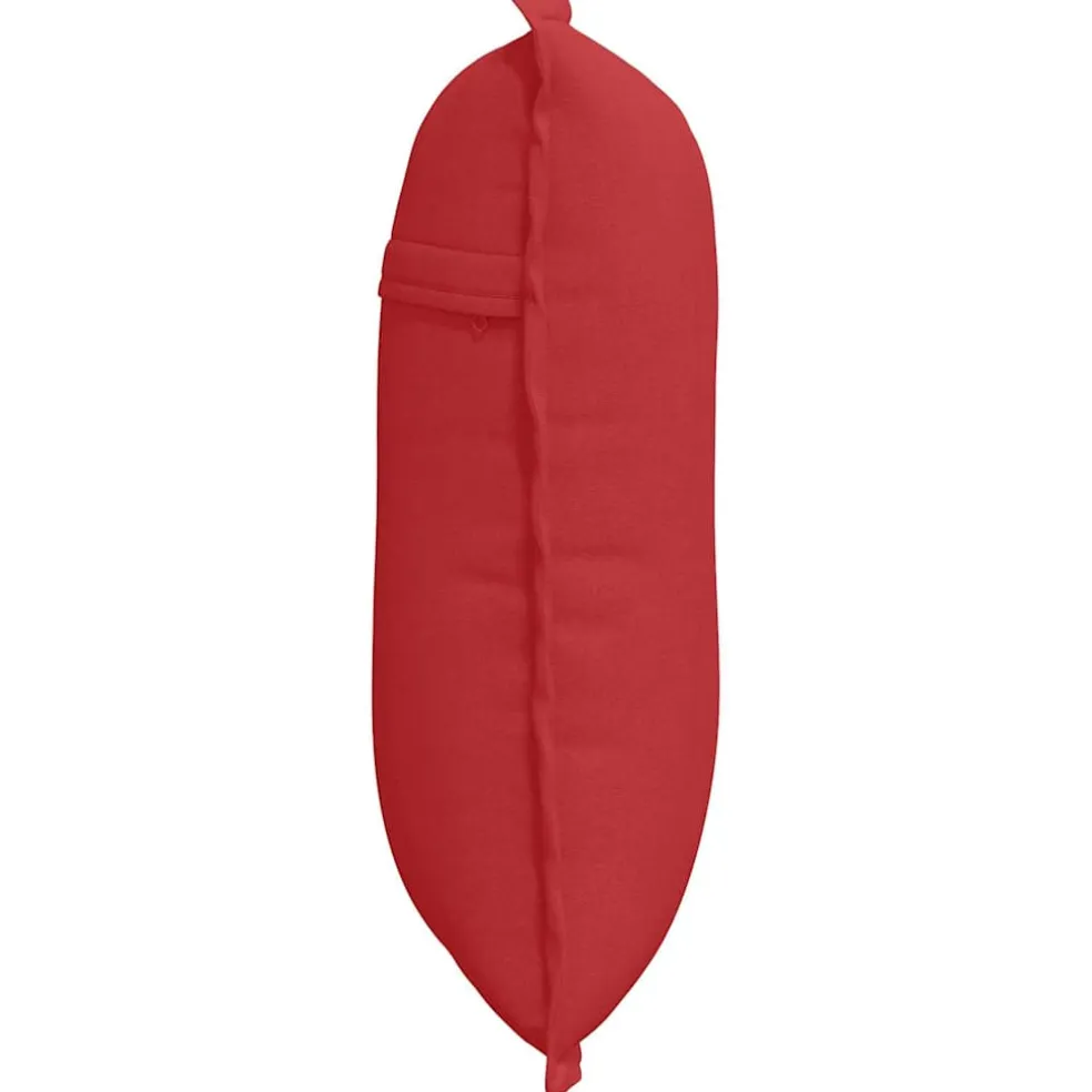 vidaXL Rugkussen Rood 50 x 19 x 45 cm Stof