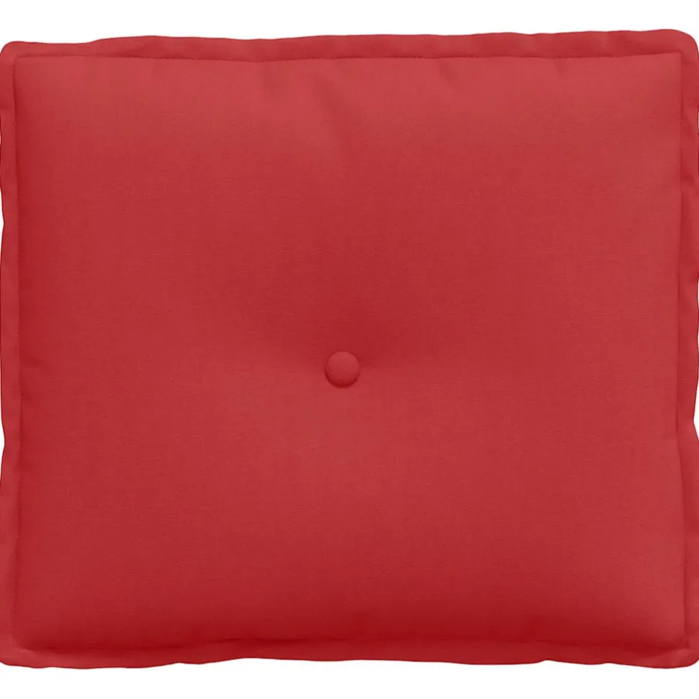 vidaXL Rugkussen Rood 50 x 19 x 45 cm Stof