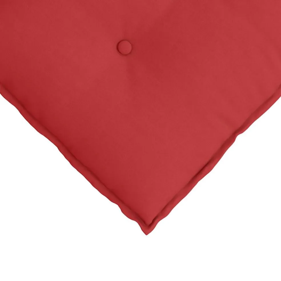 vidaXL Rugkussen Rood 50 x 19 x 45 cm Stof
